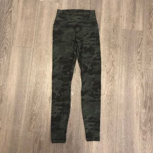 Lululemon Align Pant 28” camo gator green